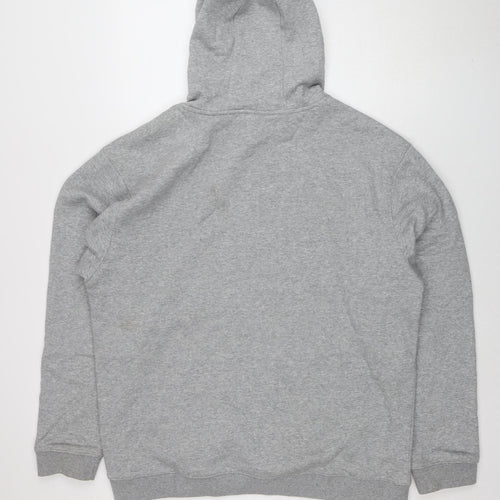 Oxen Mens Grey XL Pullover Hoodie Rugby Sevens Logo Sweatshirt