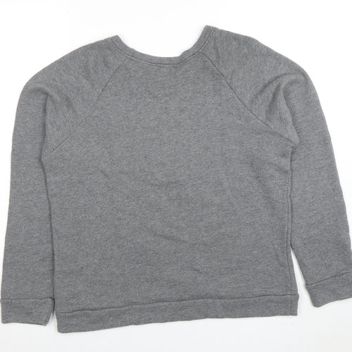 Disney Women Grey Mickey Mouse Graphic Pullover Sweatshirt Size M