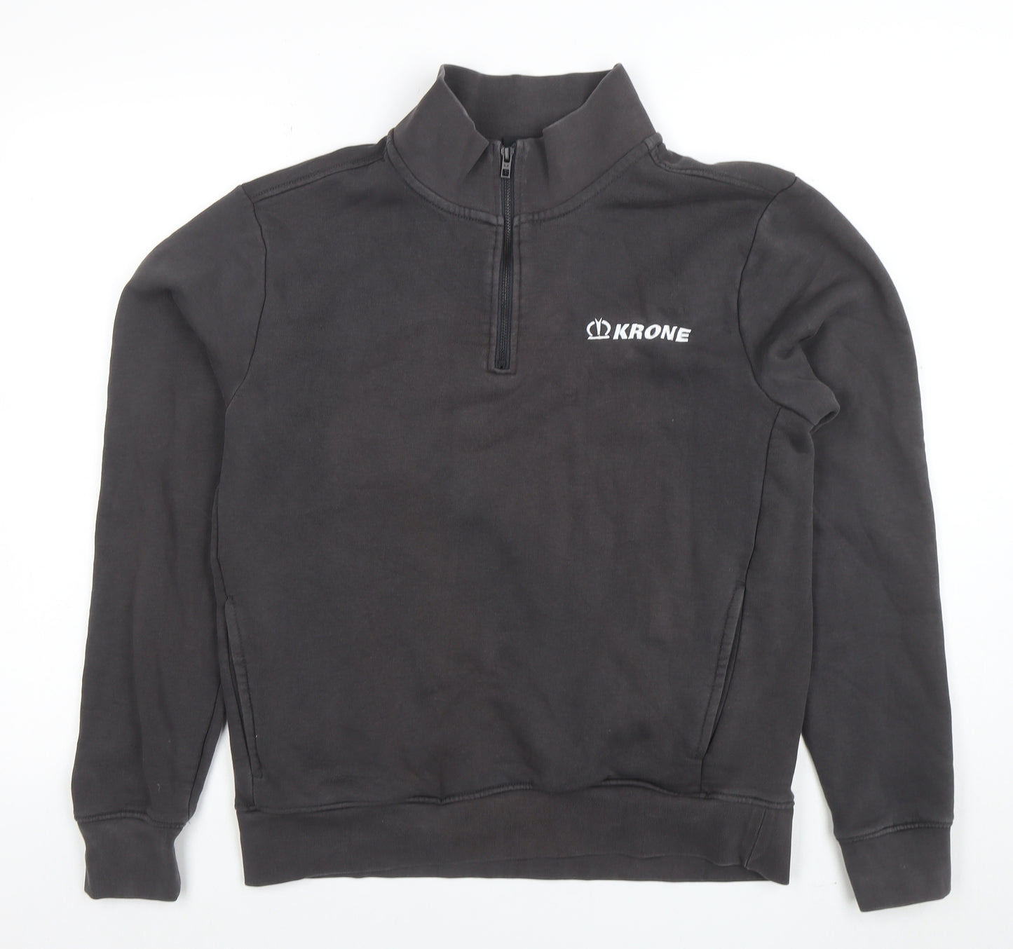 Tee Jays Men's Black 1/4 Zip Pullover Sweatshirt M