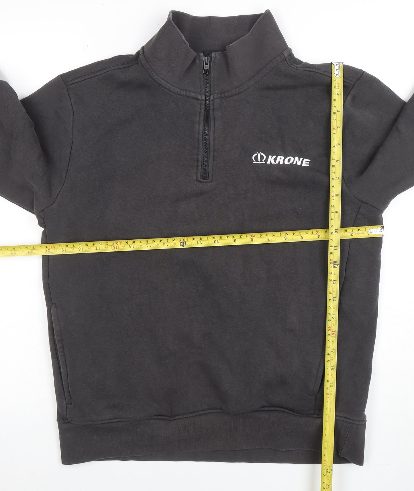 Tee Jays Men's Black 1/4 Zip Pullover Sweatshirt M