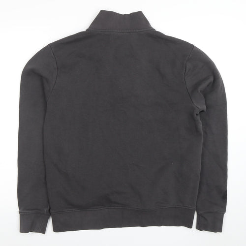 Tee Jays Men's Black 1/4 Zip Pullover Sweatshirt M