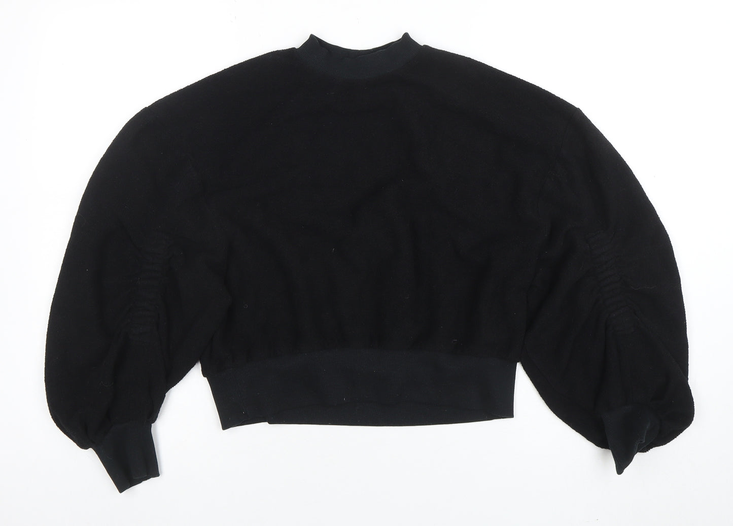Twenty Montreal Women’s Black S Pullover Balloon Sleeve Sweatshirt