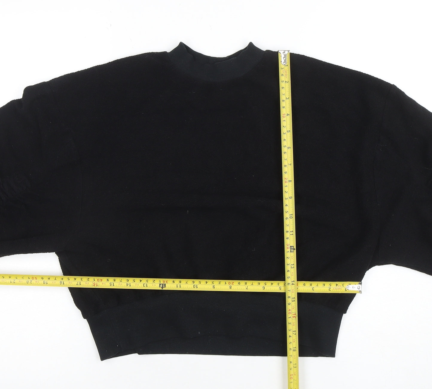 Twenty Montreal Women’s Black S Pullover Balloon Sleeve Sweatshirt