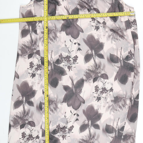 Next Women’s Multicoloured Floral Sleeveless Shift Dress Size 16