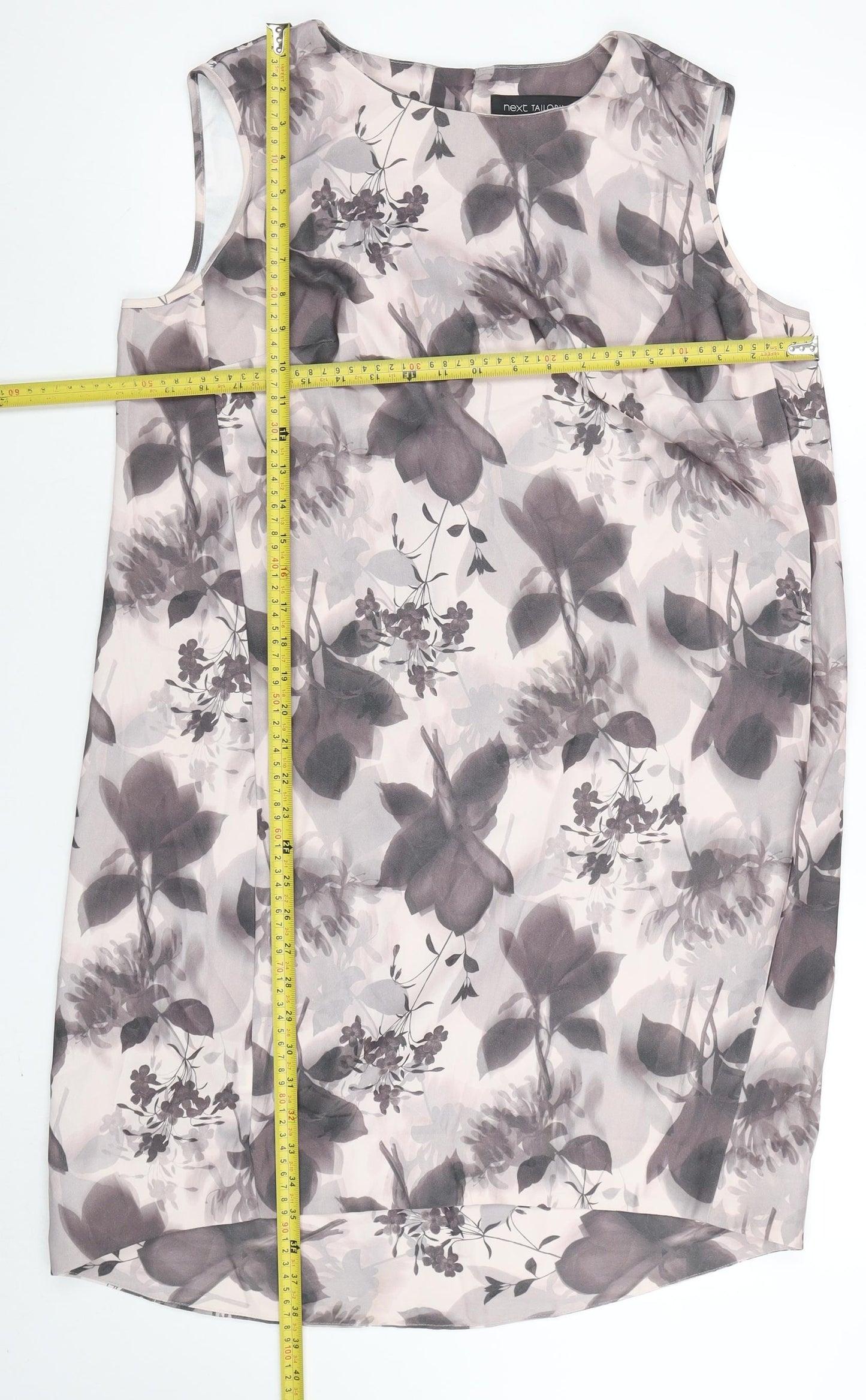 Next Women’s Multicoloured Floral Sleeveless Shift Dress Size 16