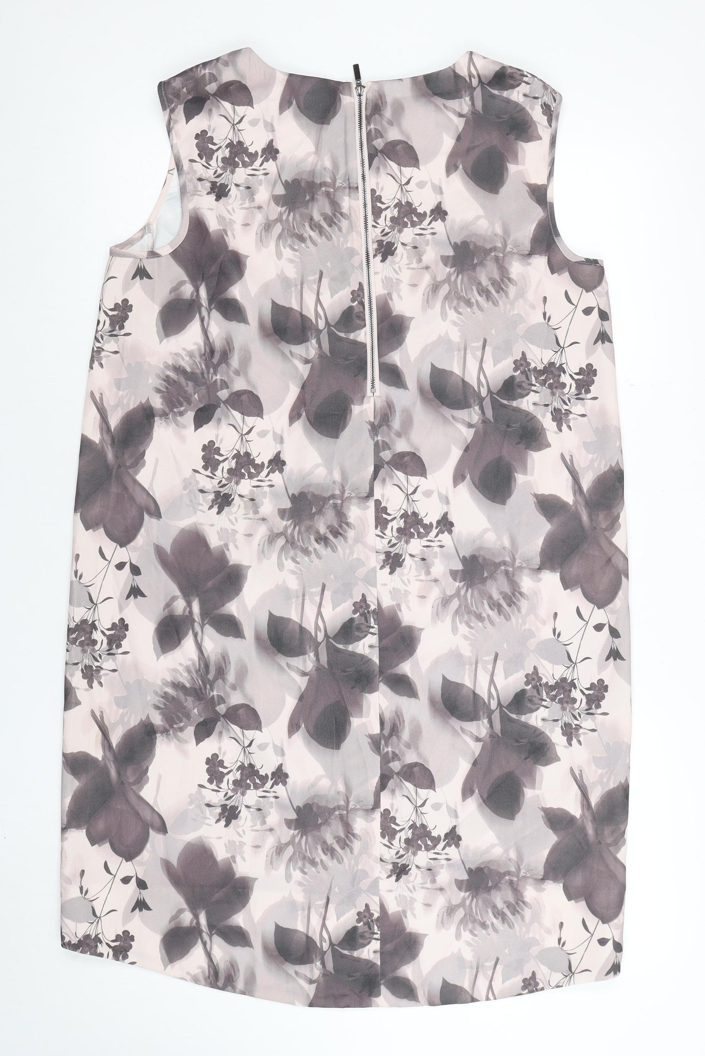 Next Women’s Multicoloured Floral Sleeveless Shift Dress Size 16