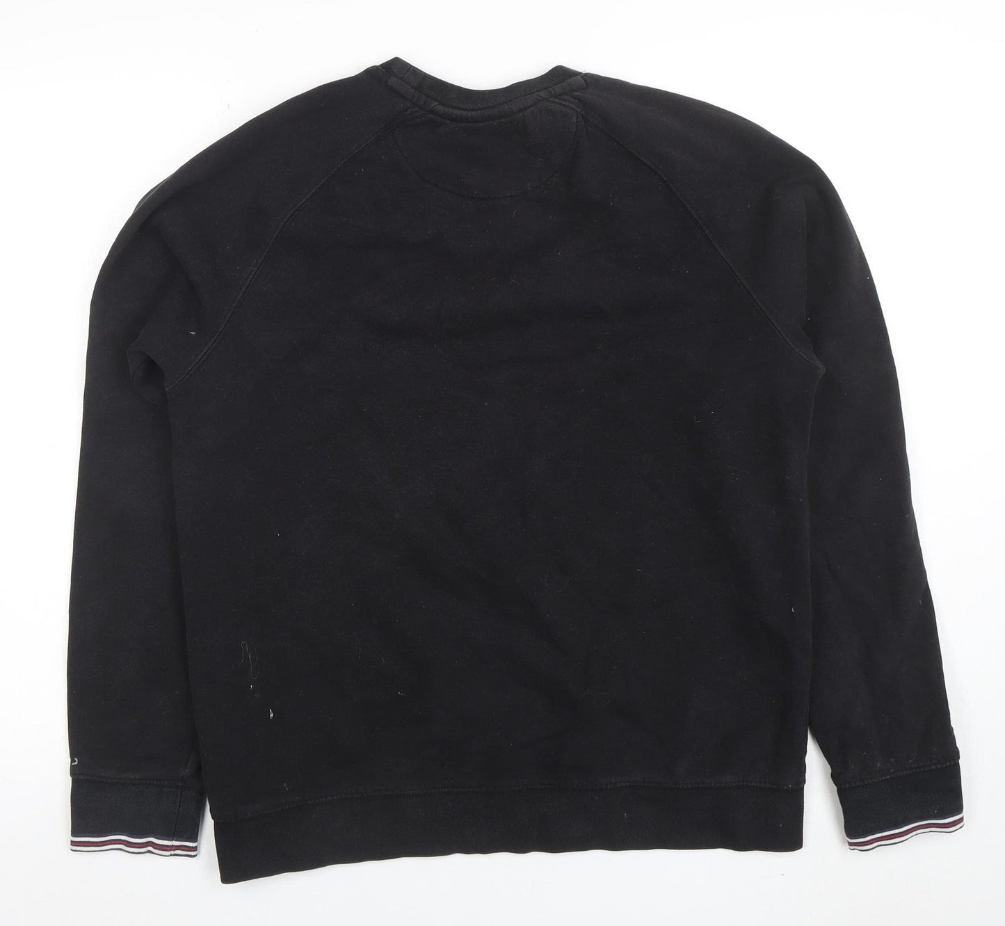 FILA Men's Black Crew Neck Pullover Sweatshirt L Regular Fit