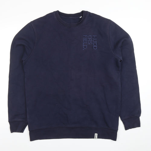 Stanley Stella Men’s Blue Crew Neck Pullover Sweatshirt Size L