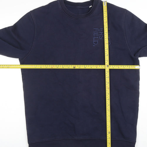 Stanley Stella Men’s Blue Crew Neck Pullover Sweatshirt Size L