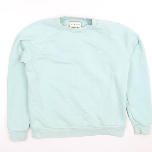 Jack Wills Women’s Blue Crew Neck Pullover Sweatshirt UK 8