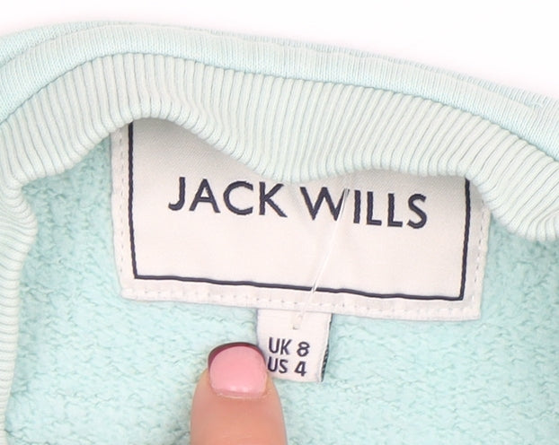 Jack Wills Women’s Blue Crew Neck Pullover Sweatshirt UK 8