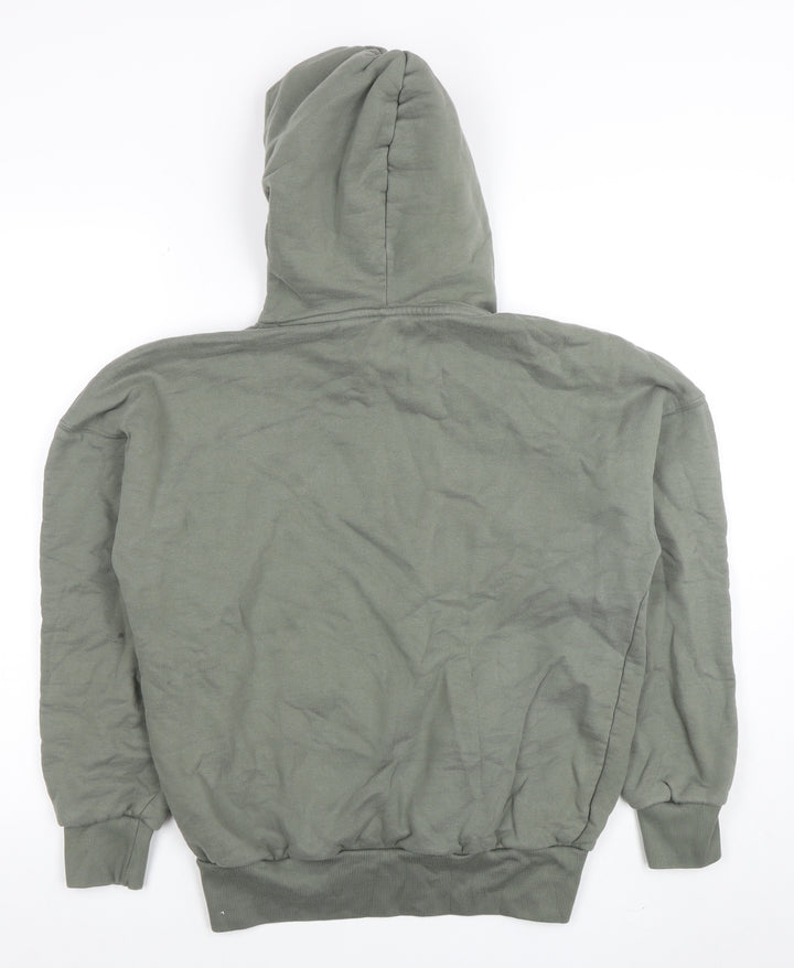 ONLY & SONS Men's Green XS Pullover Hoodie Fleece Cotton Blend