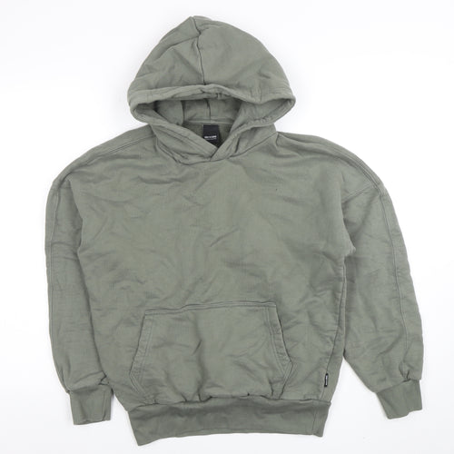 ONLY & SONS Men's Green XS Pullover Hoodie Fleece Cotton Blend