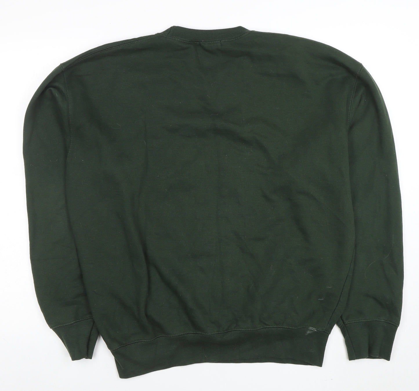 PrettyLittleThing Women’s Green Beverly Hills 90210 Crew Neck Sweatshirt Size L