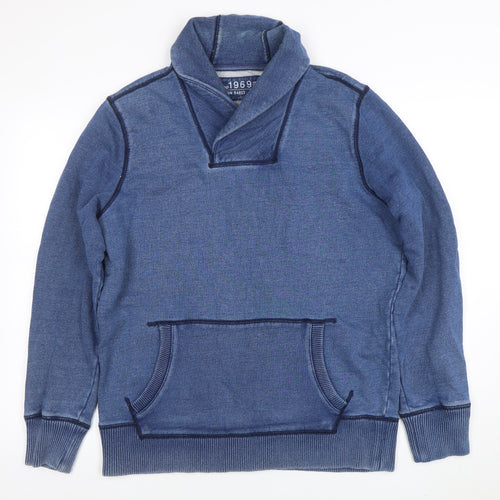 Gap Men's Blue L Pullover Sweatshirt 100% Cotton