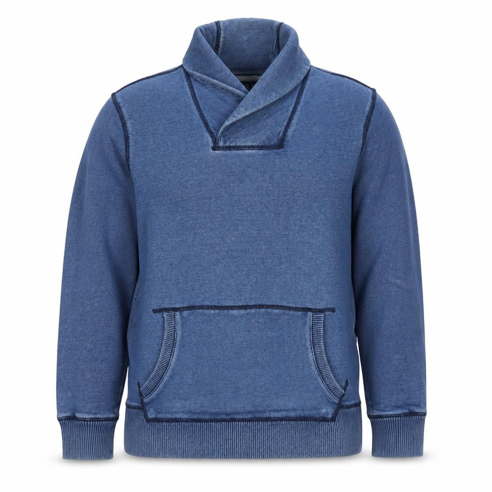 Front view of Gap Men's Blue L Pullover Sweatshirt 100% Cotton
