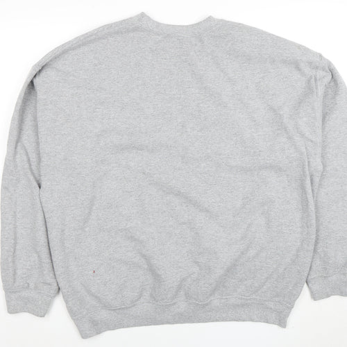 PrettyLittleThing Women Grey Large Pullover Sweatshirt California Print