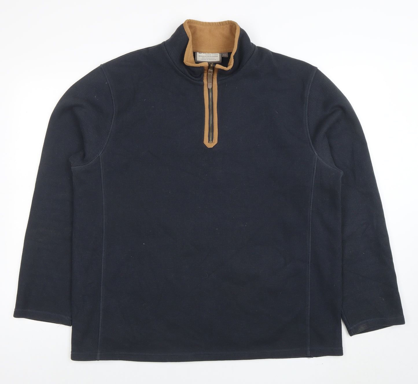 Mountain Warehouse Men’s Blue XL 1/4 Zip Pullover Sweatshirt