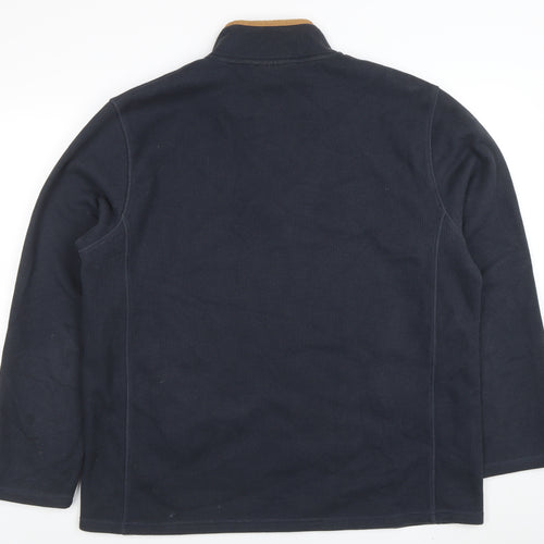 Mountain Warehouse Men’s Blue XL 1/4 Zip Pullover Sweatshirt