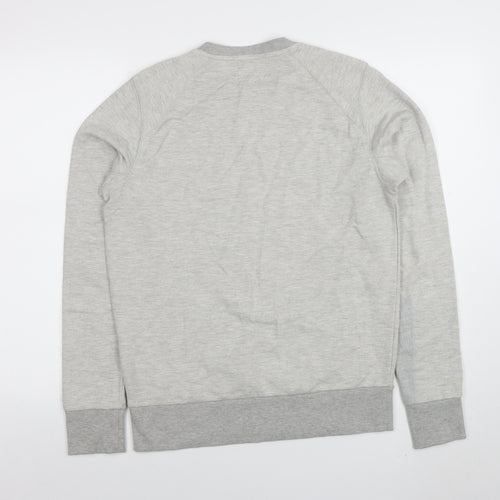 Boxfresh Men's Grey Crew Neck Cotton Blend Pullover Sweatshirt M