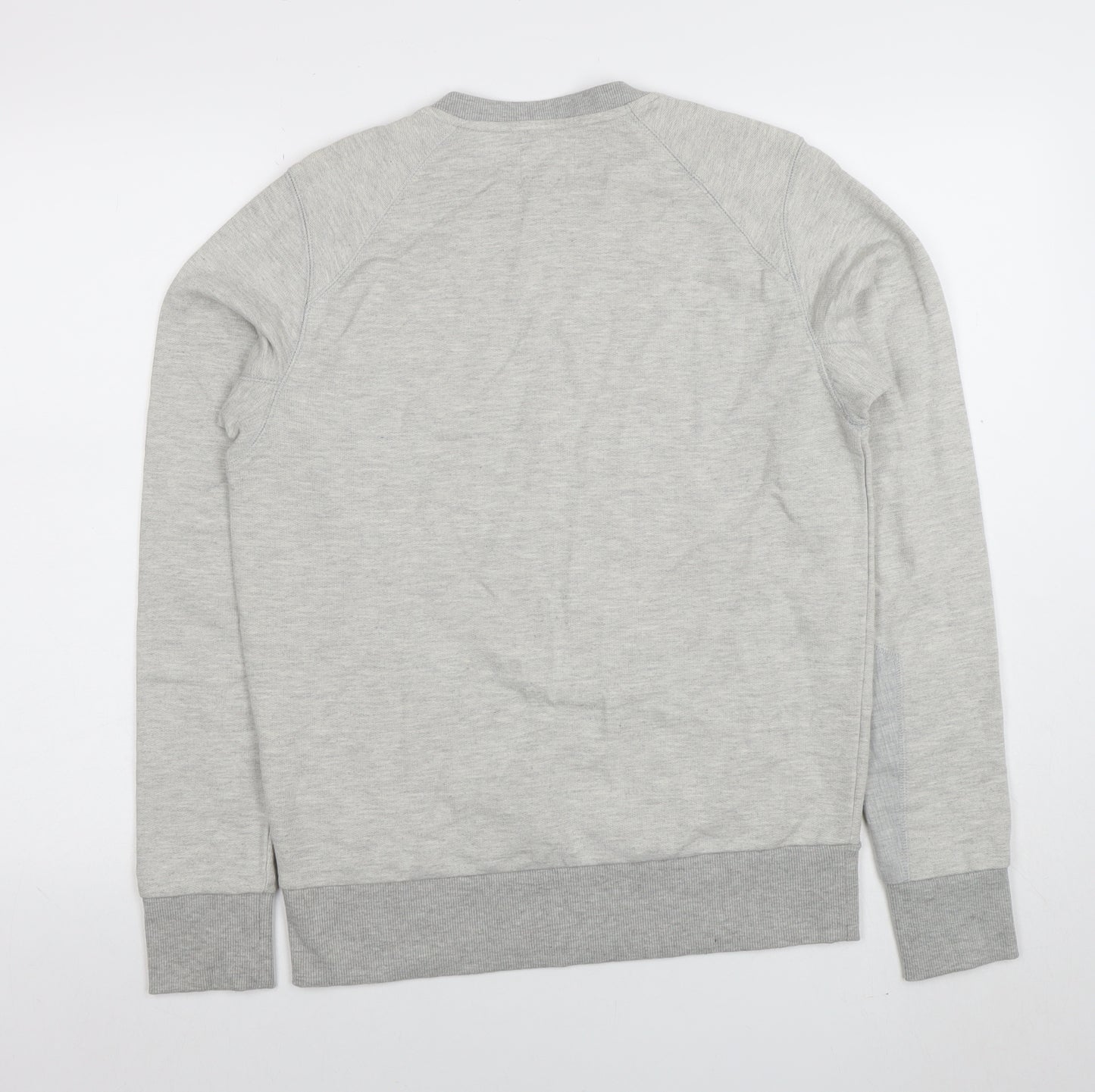 Boxfresh Men's Grey Crew Neck Cotton Blend Pullover Sweatshirt M
