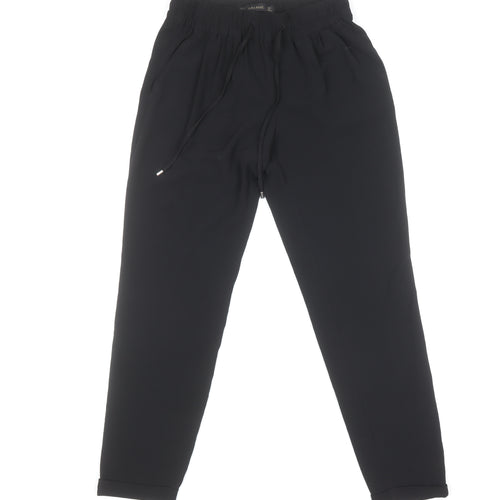 Zara Basic Women’s Black Jogger Trousers Size S Polyester