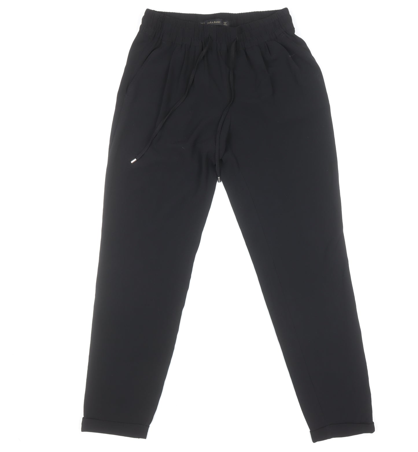 Zara Basic Women’s Black Jogger Trousers Size S Polyester