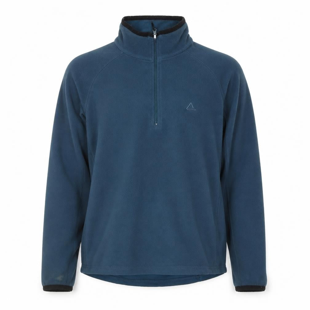 Front view of Dare 2b men’s blue fleece 1/2 zip pullover sweatshirt, size L