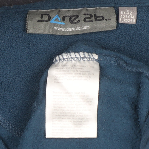 Dare 2b Mens Blue Fleece 1/2 Zip Pullover Sweatshirt Size L