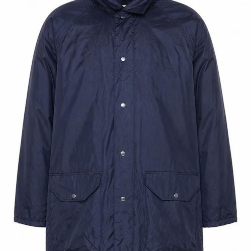 Hazy Joe Men’s Blue Waterproof Rain Coat 2XL Long Nylon PVC