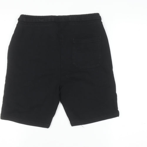Jack Wills Boys Black Sweat Shorts 12-13 Years Elastic Waist Casual