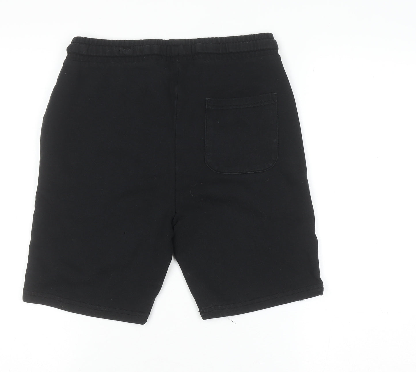 Jack Wills Boys Black Sweat Shorts 12-13 Years Elastic Waist Casual