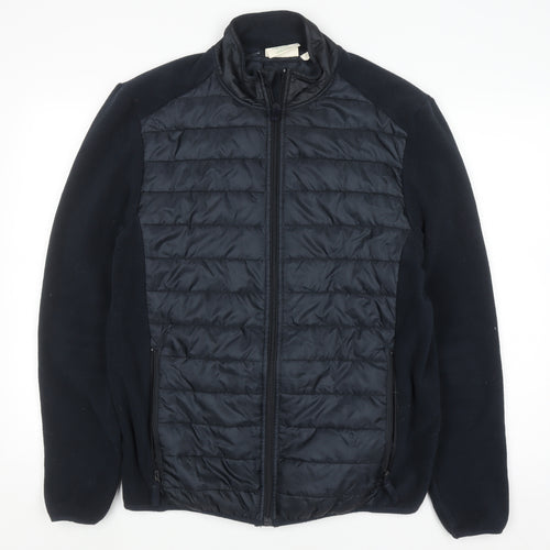 Mountain Warehouse Men's Black L Puffer Fleece Jacket Outdoor
