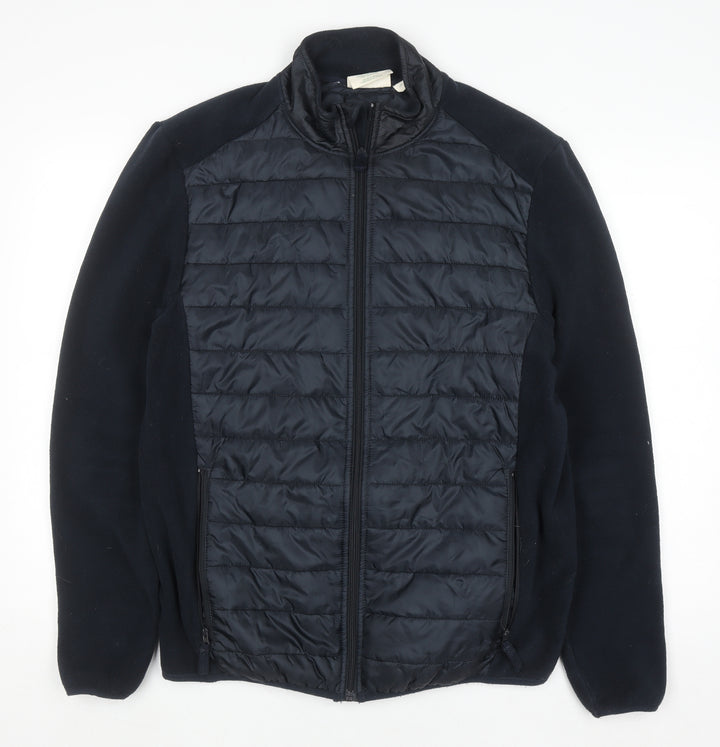 Mountain Warehouse Men's Black L Puffer Fleece Jacket Outdoor