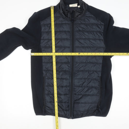 Mountain Warehouse Men's Black L Puffer Fleece Jacket Outdoor