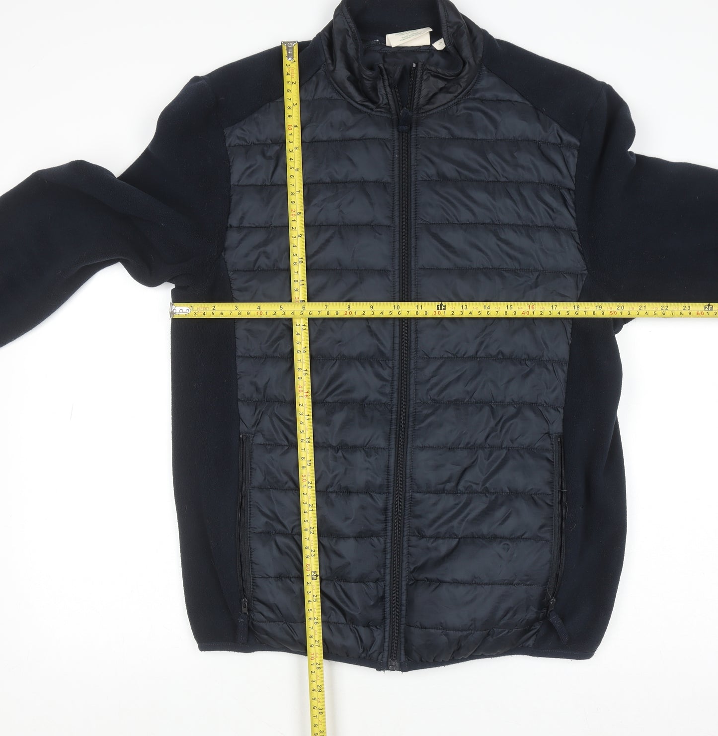 Mountain Warehouse Men's Black L Puffer Fleece Jacket Outdoor