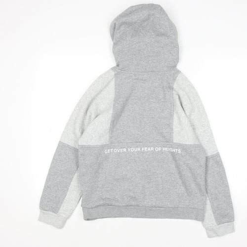 Nike Boys Grey Air Pullover Hoodie Size L 147-158cm Cotton Blend