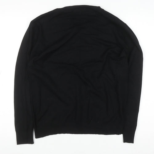 Gerard Women's Black L Knit Beaded Crew Neck Winter Jumper