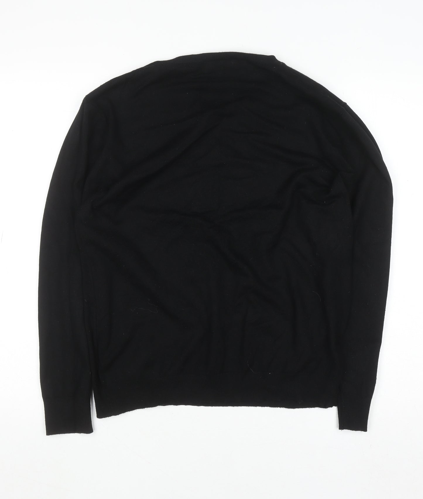 Gerard Women's Black L Knit Beaded Crew Neck Winter Jumper