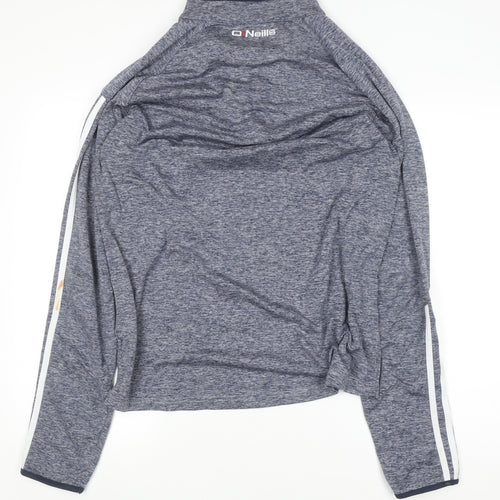 O'Neills Men's Blue 1/4 Zip Track Jacket L Athletic Fit