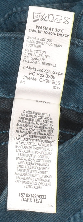 Marks and Spencer Women’s Blue Jeggings Size 8 Slim Fit Stretch Denim