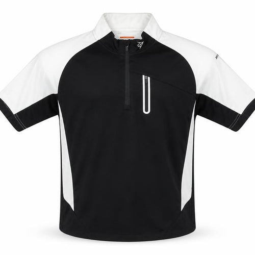 Dunlop Sport Men's Black White XL 1/4 Zip Polyester Activewear Top
