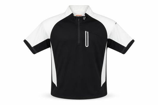 Dunlop Sport Men's Black White XL 1/4 Zip Polyester Activewear Top