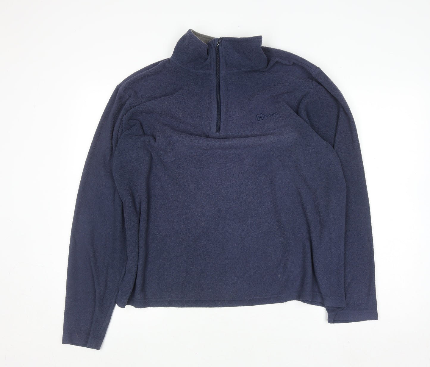 Hi Gear Men's Blue Fleece 1/4 Zip Pullover Sweatshirt Size L