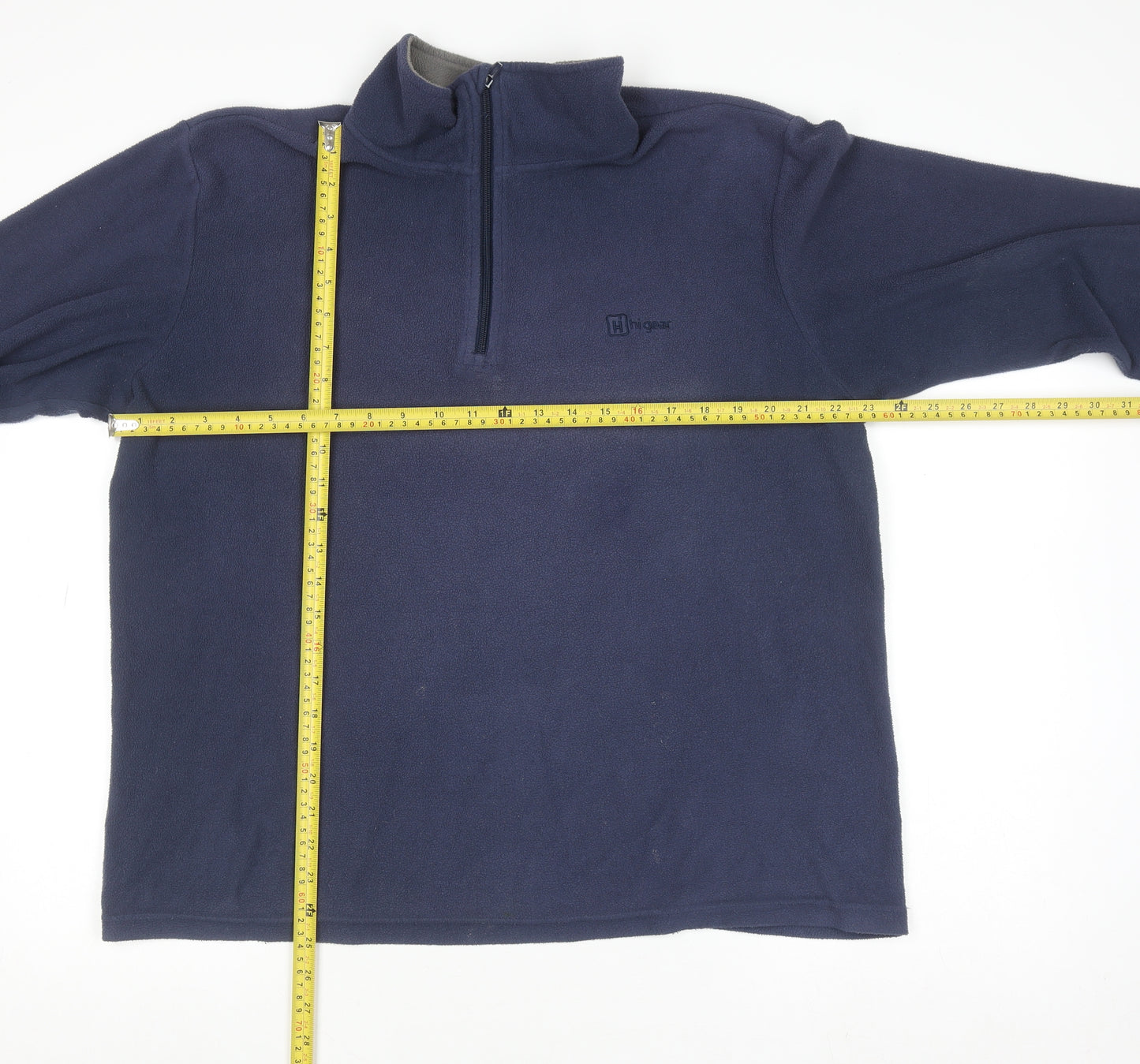 Hi Gear Men's Blue Fleece 1/4 Zip Pullover Sweatshirt Size L