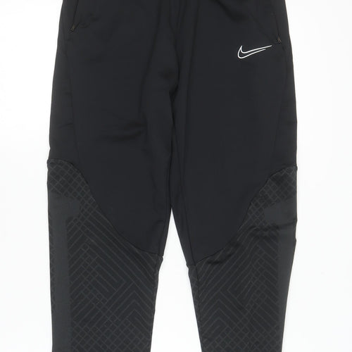 Nike Boys Black Dri-Fit Slim Fit Track Pants XL 158–170cm