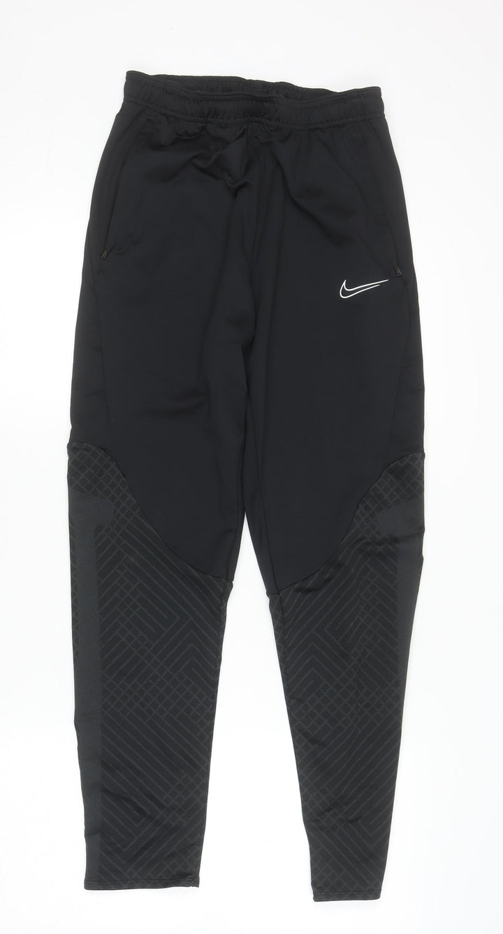 Nike Boys Black Dri-Fit Slim Fit Track Pants XL 158–170cm