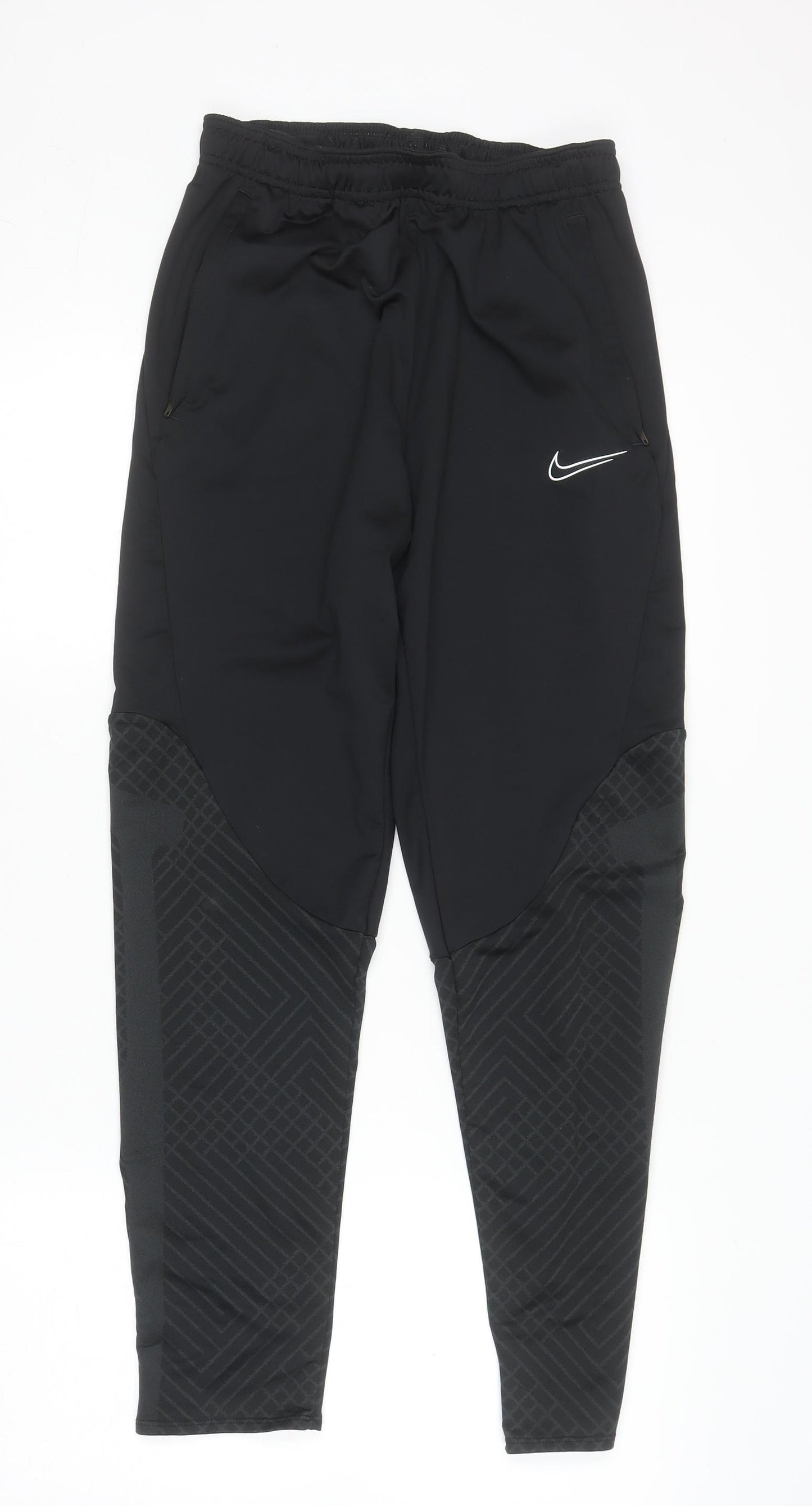 Nike Boys Black Dri-Fit Slim Fit Track Pants XL 158–170cm