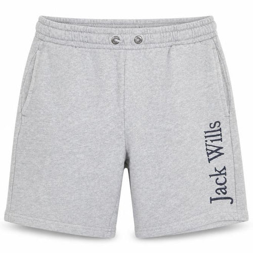 Jack Wills Boys Grey Sweat Shorts 12-13 Years Regular Fit Elastic Waist