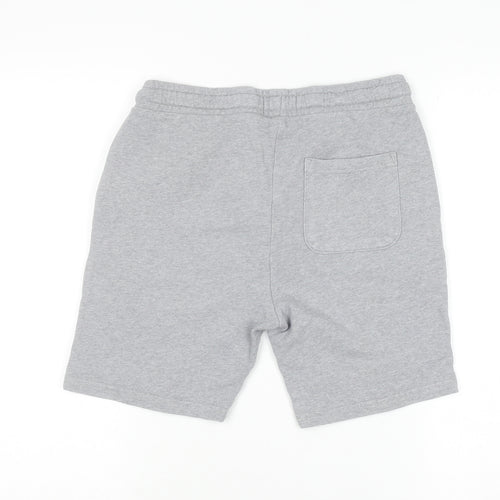 Jack Wills Boys Grey Sweat Shorts 12-13 Years Regular Fit Elastic Waist